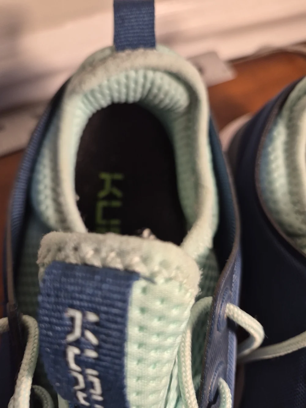 KURU Women's Navy and Mint Athletic Sneakers Size 10M